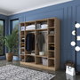 Hanah Home Armario Nogal y Blanco